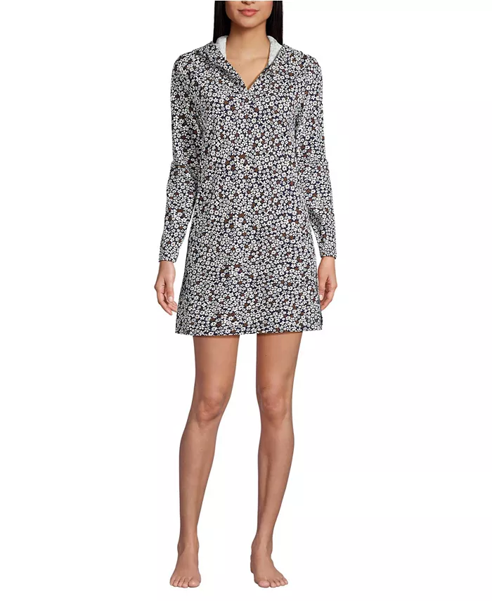 Женское платье-халат с капюшоном и длинным рукавом Petite Cotton Jersey для плавания Lands' End, синий
Женское платье-халат с капюшоном и длинным рукавом Petite Cotton Jersey для плавания Lands' End, синий