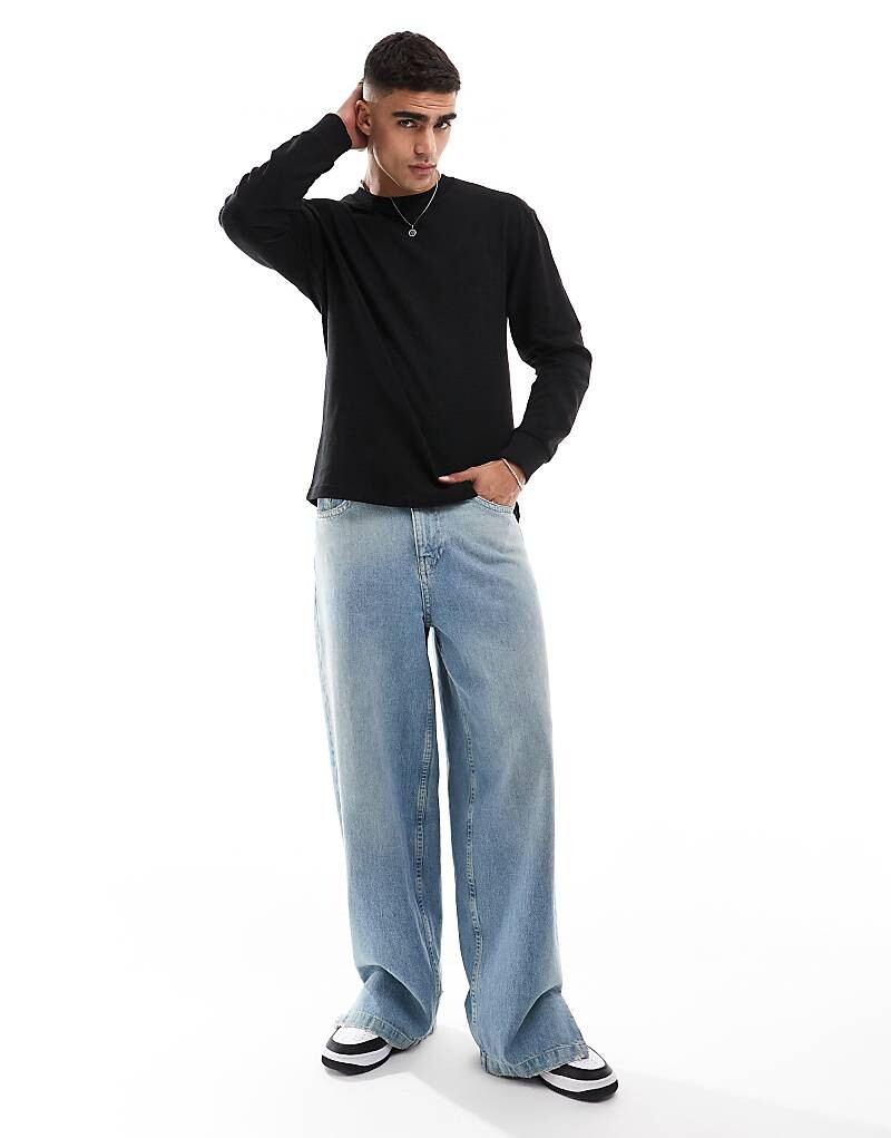 Cotton On – черная футболка свободного кроя с длинными рукавами
Cotton On – черная футболка свободного кроя с длинными рукавами