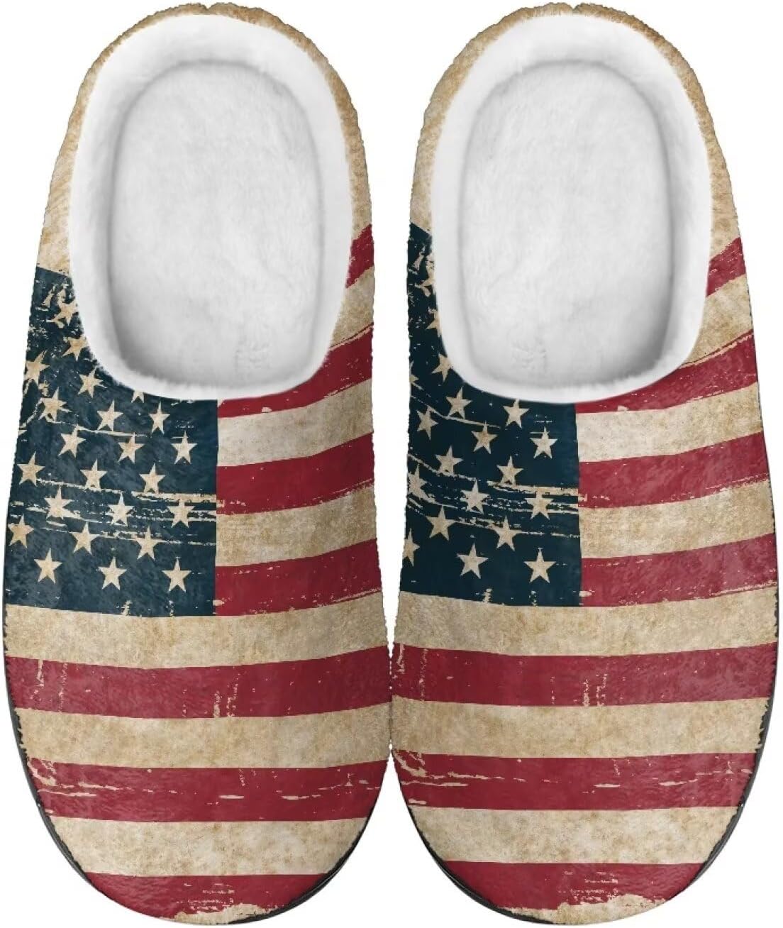 Тапочки Mintulipy из хлопка, женские пушистые тапочки, домашняя обувь, для дома и улицы, размеры 34-50 (EUR), 3-15 (US) (женские), 8-15 (мужские) для женщин и мужчин, Vintage American Flag
Тапочки Mintulipy из хлопка, женские пушистые тапочки, домашняя обувь, для дома и улицы, размеры 34-50 (EUR), 3-15 (US) (женские), 8-15 (мужские) для женщин и мужчин, Vintage American Flag
