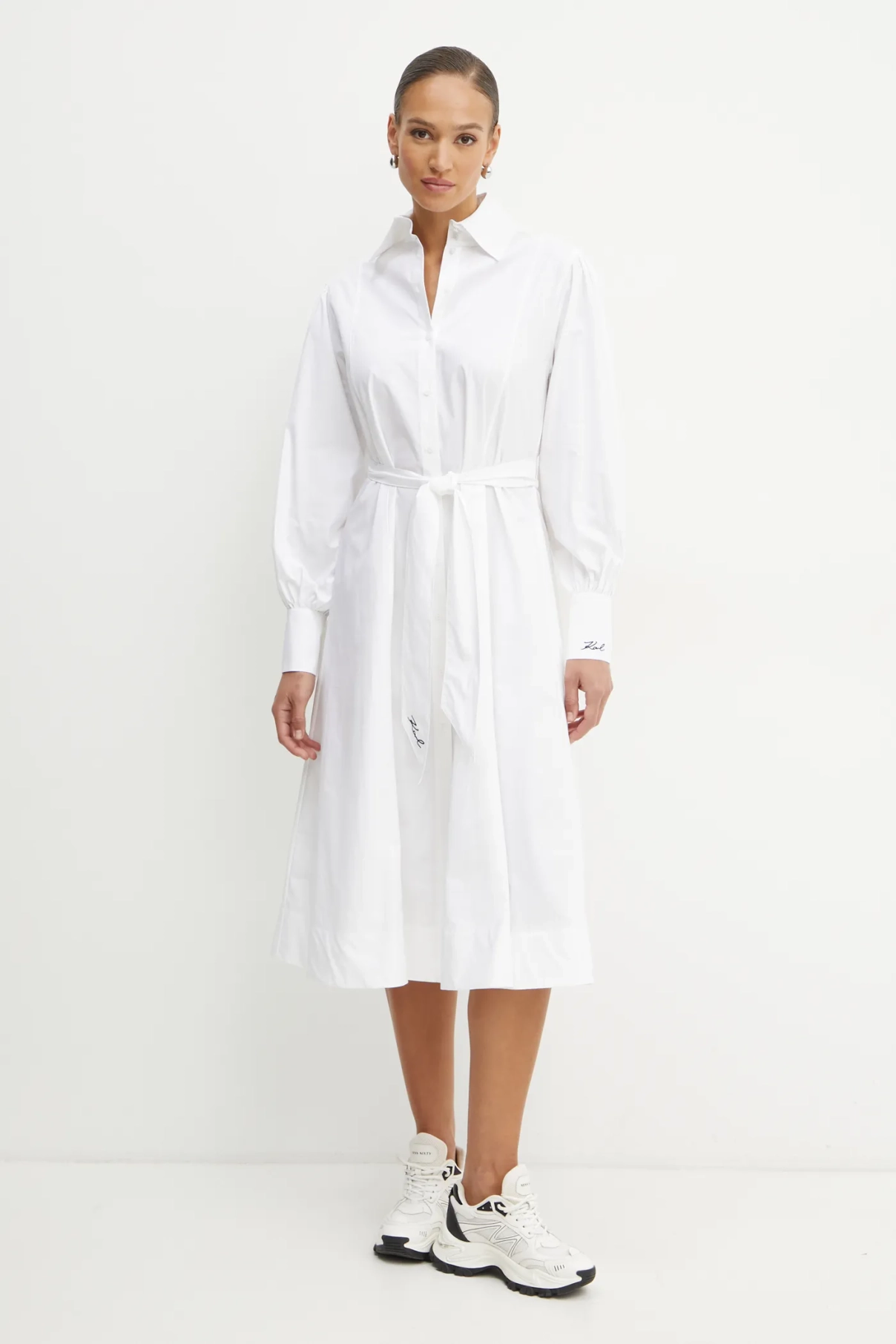 Хлопковое платье Karl Lagerfeld, белый
Хлопковое платье Karl Lagerfeld, белый