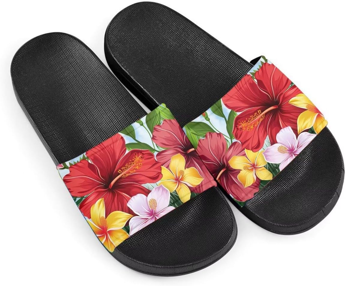 Женские шлепанцы с цветочным принтом, легкие повседневные босоножки с нескользящей подошвой для лета Getelinseng, Colorful Hibiscus Flower
Женские шлепанцы с цветочным принтом, легкие повседневные босоножки с нескользящей подошвой для лета Getelinseng, Colorful Hibiscus Flower