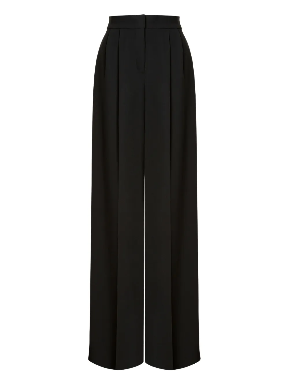 Брюки со складками Alberta Ferretti, черный 
Брюки со складками Alberta Ferretti, черный