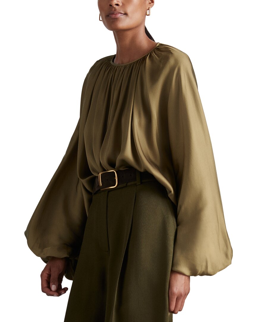 Блузка с длинными рукавами Reiss Finley Drape, хаки
Блузка с длинными рукавами Reiss Finley Drape, хаки