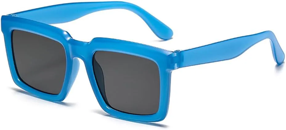 Классические прямоугольные солнцезащитные очки для женщин, винтажные солнцезащитные очки для мужчин и женщин, очки с защитой от УФ-излучения UV400 HHZZYVY, Blue
Классические прямоугольные солнцезащитные очки для женщин, винтажные солнцезащитные очки для мужчин и женщин, очки с защитой от УФ-излучения UV400 HHZZYVY, Blue