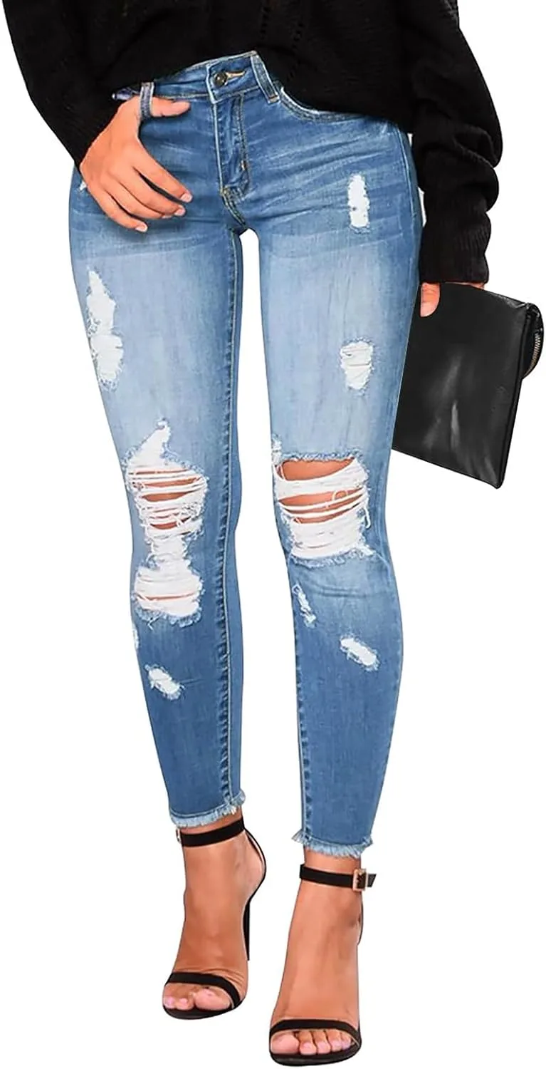 Джинсы для женщин Trendy Straight Leg Ripped Petite, высокие, эластичные moolBeko
Джинсы для женщин Trendy Straight Leg Ripped Petite, высокие, эластичные moolBeko