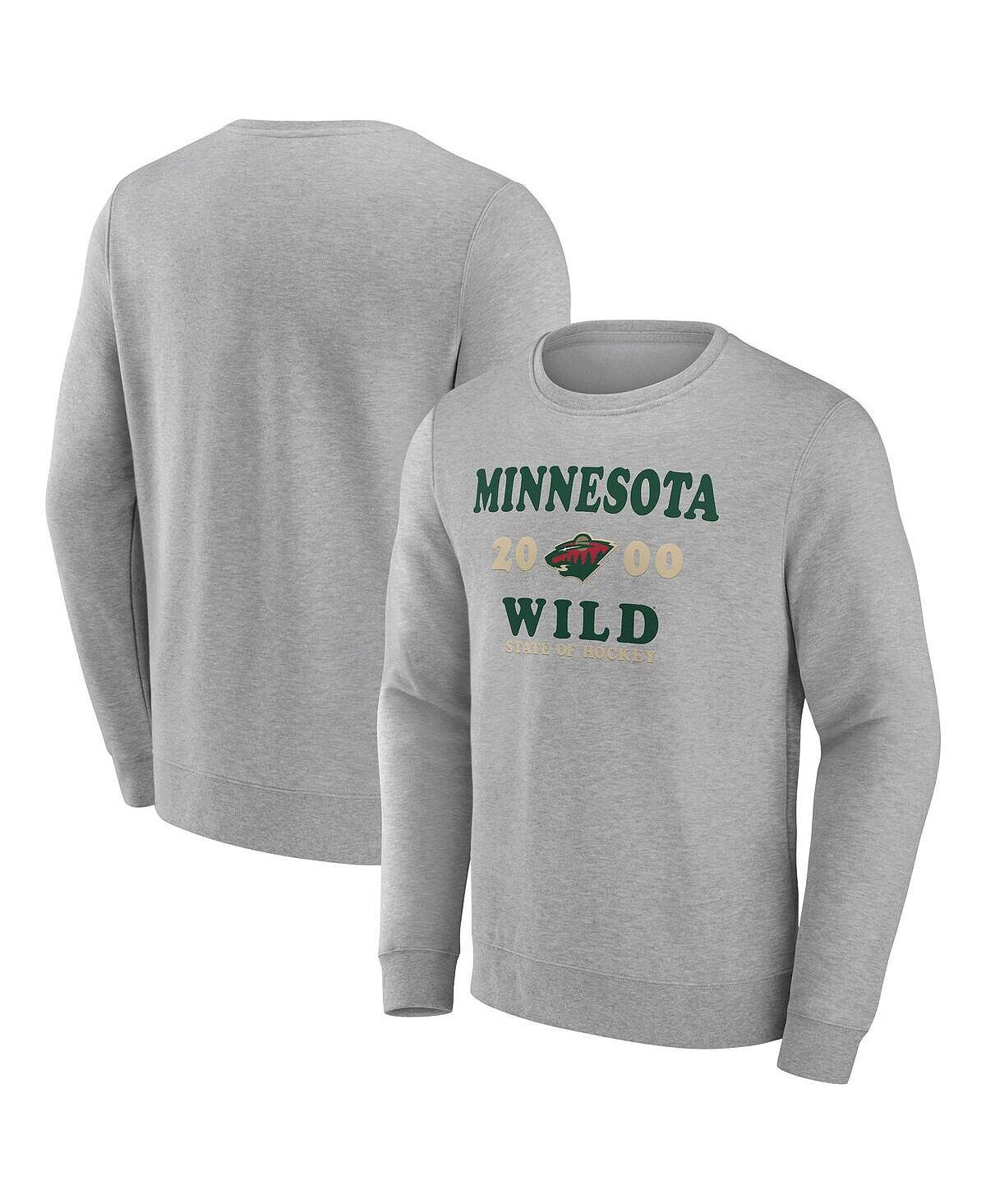 Мужской пуловер с логотипом Heather Charcoal Minnesota Wild Fierce Competitor Fanatics
Мужской пуловер с логотипом Heather Charcoal Minnesota Wild Fierce Competitor Fanatics