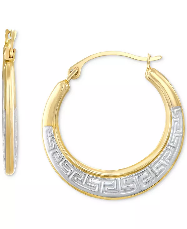 Двухцветные серьги-кольца с греческим ключом из 10-каратного золота, 1 дюйм Macy'S, gold
Двухцветные серьги-кольца с греческим ключом из 10-каратного золота, 1 дюйм Macy'S, gold