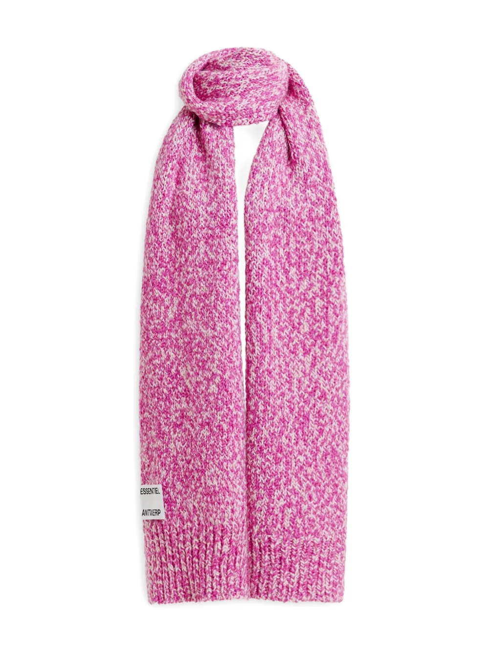 Шарф из смеси шерсти и меланжевой вязки Essentiel Antwerp, розовый 
Шарф из смеси шерсти и меланжевой вязки Essentiel Antwerp, розовый