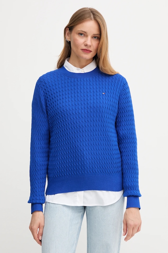 Хлопковый свитер Tommy Hilfiger, синий
Хлопковый свитер Tommy Hilfiger, синий