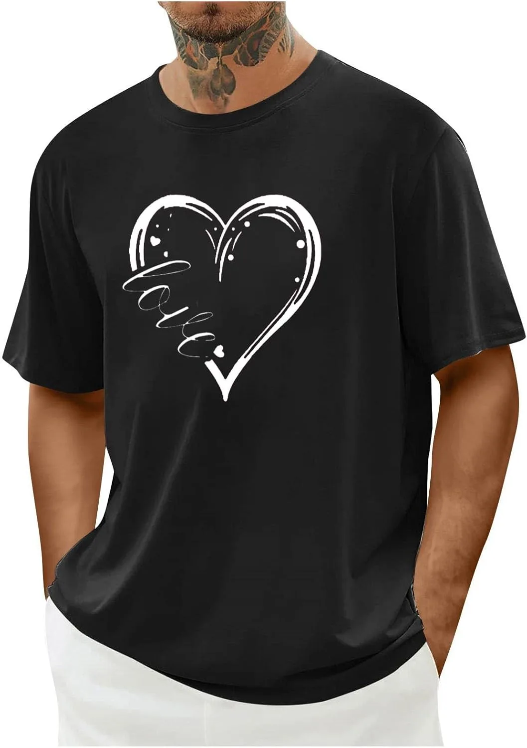 Футболка с коротким рукавом Valentine Crew Neck для мужчин, свободный крой
Футболка с коротким рукавом Valentine Crew Neck для мужчин, свободный крой