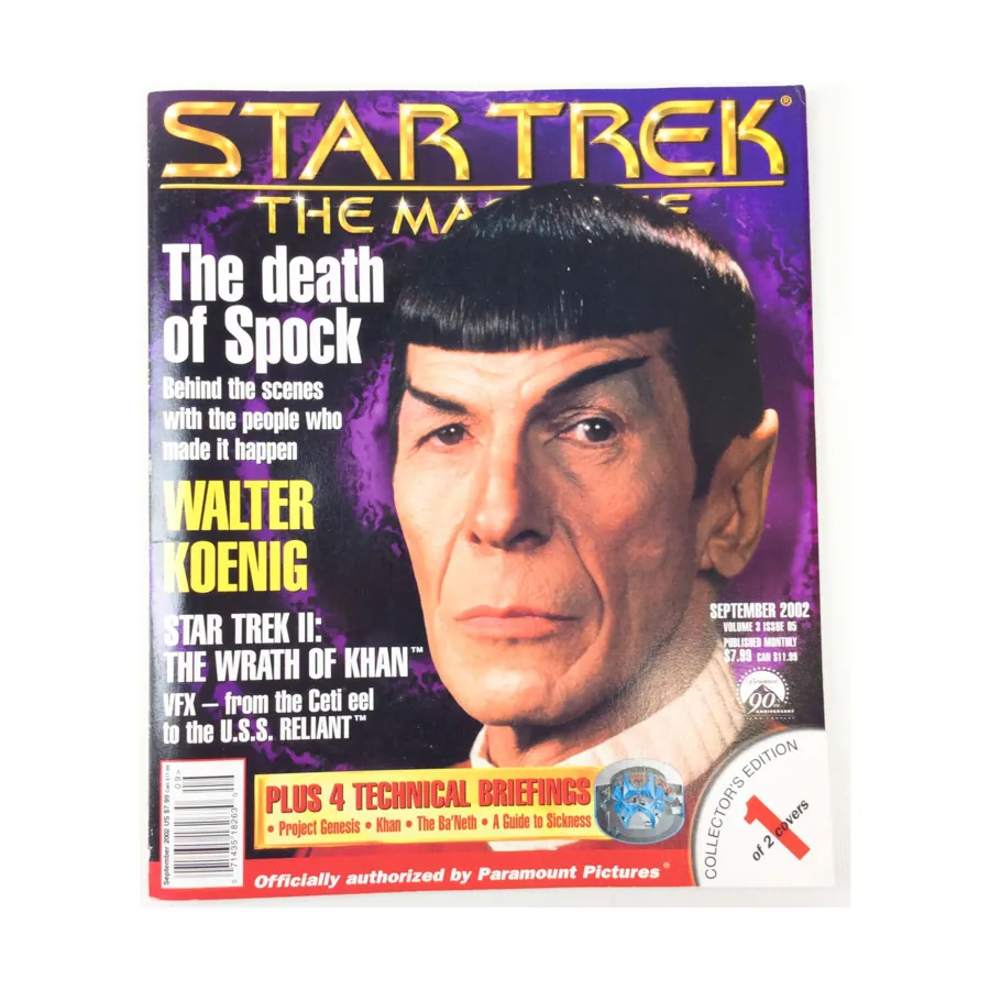 Журнал Vol. 3, #5 "The Death oif Spock, Walter Koenig Wrath of Khan" (Cover 1 of 2), Star Trek - The Magazine
Журнал Vol. 3, #5 "The Death oif Spock, Walter Koenig Wrath of Khan" (Cover 1 of 2), Star Trek - The Magazine