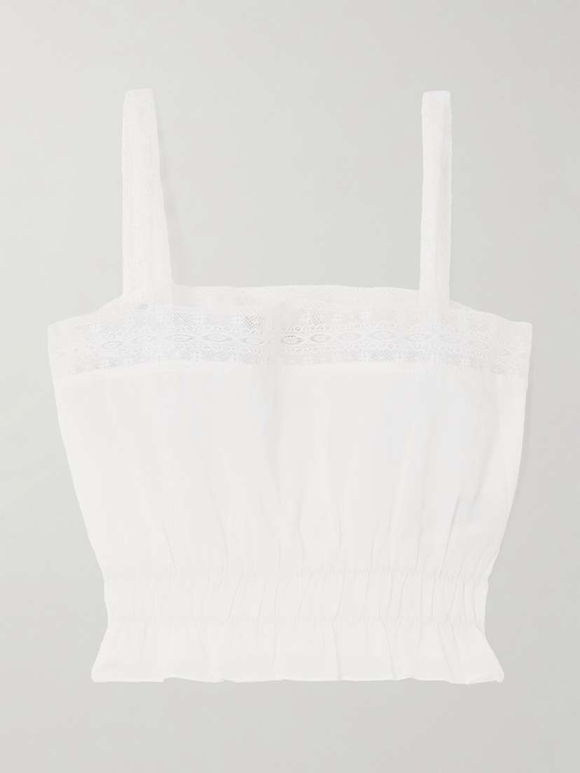 Укороченный топ Camille из хлопкового поплина с кружевной отделкой и сборками Faithfull, желтый
Укороченный топ Camille из хлопкового поплина с кружевной отделкой и сборками Faithfull, желтый