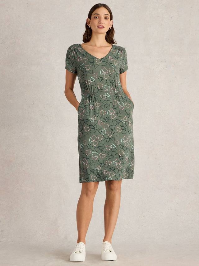 Платье с v-образным вырезом и принтом в виде сердца tallie White Stuff, цвет Green/Pink
Платье с v-образным вырезом и принтом в виде сердца tallie White Stuff, цвет Green/Pink