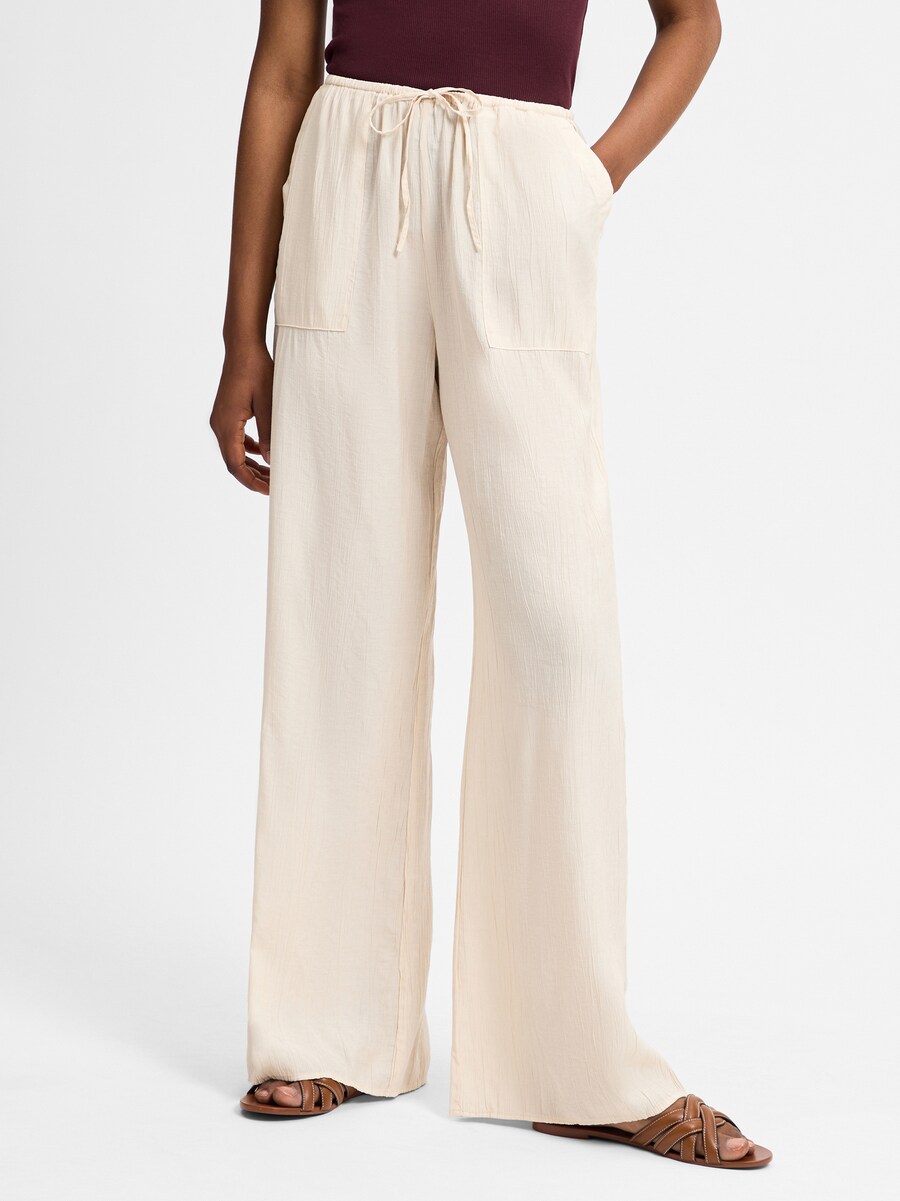 Широкие брюки со складками спереди OPUS, Beige
Широкие брюки со складками спереди OPUS, Beige
