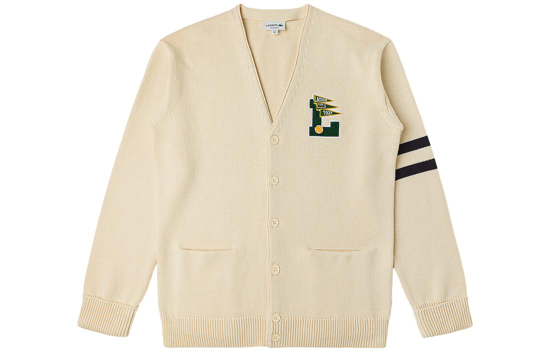 Lacoste Мужской трикотажный кардиган JY1/Ecru с V-образным вырезом и умеренным вырезом
Lacoste Мужской трикотажный кардиган JY1/Ecru с V-образным вырезом и умеренным вырезом