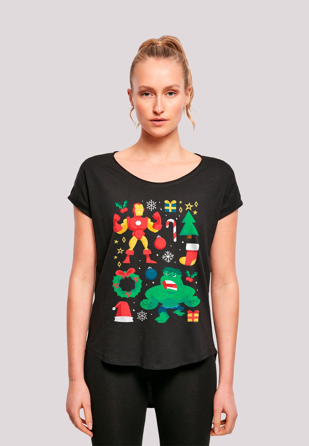 Футболка с принтом MARVEL UNIVERSE IRON MAN AND HULK CHRISTMAS DAY SUPERH F4NT4STIC, черный
Футболка с принтом MARVEL UNIVERSE IRON MAN AND HULK CHRISTMAS DAY SUPERH F4NT4STIC, черный