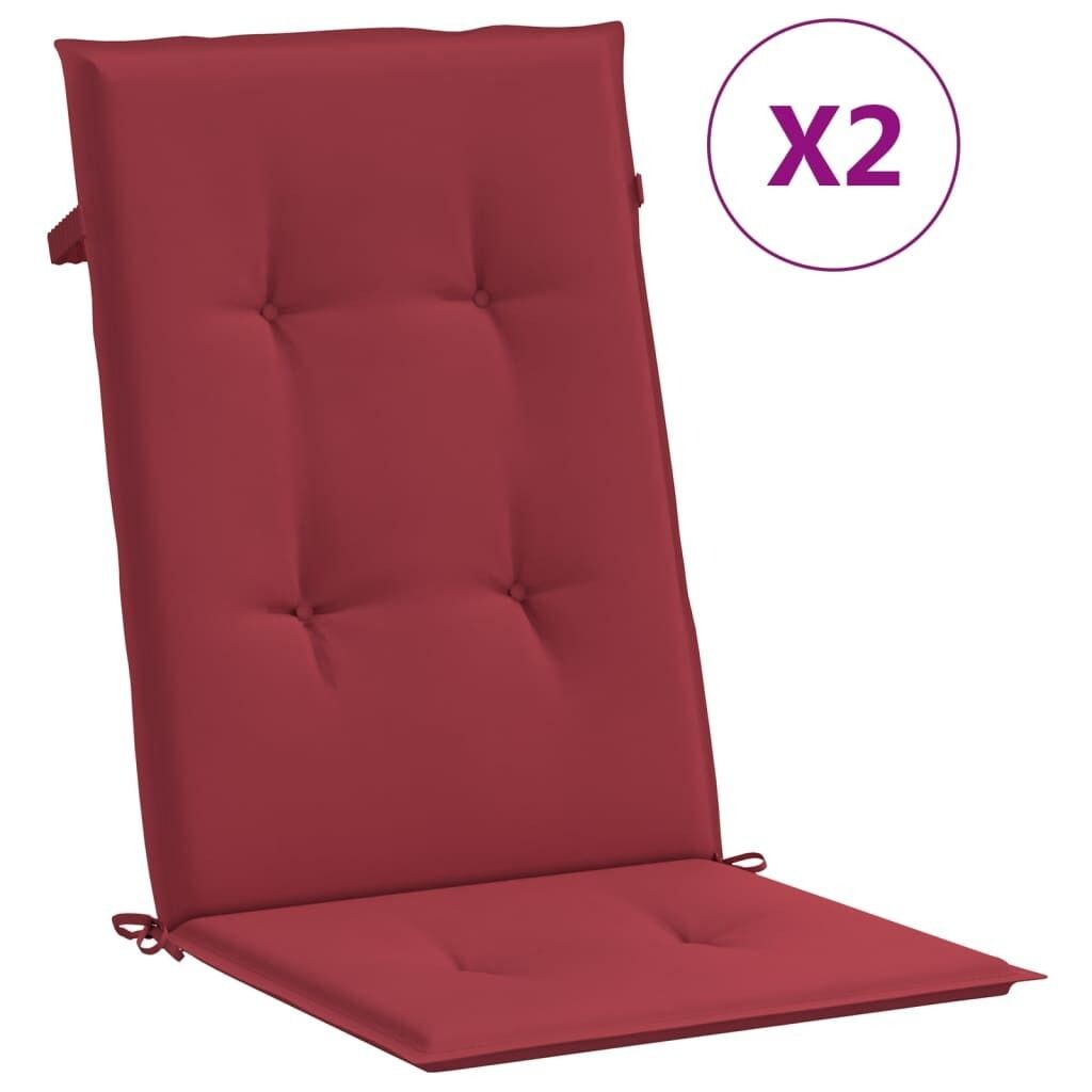 VidaXL Подушки для садовых стульев с высокой спинкой 2 шт. Винно-красные 120x50x3 см.
VidaXL Подушки для садовых стульев с высокой спинкой 2 шт. Винно-красные 120x50x3 см.