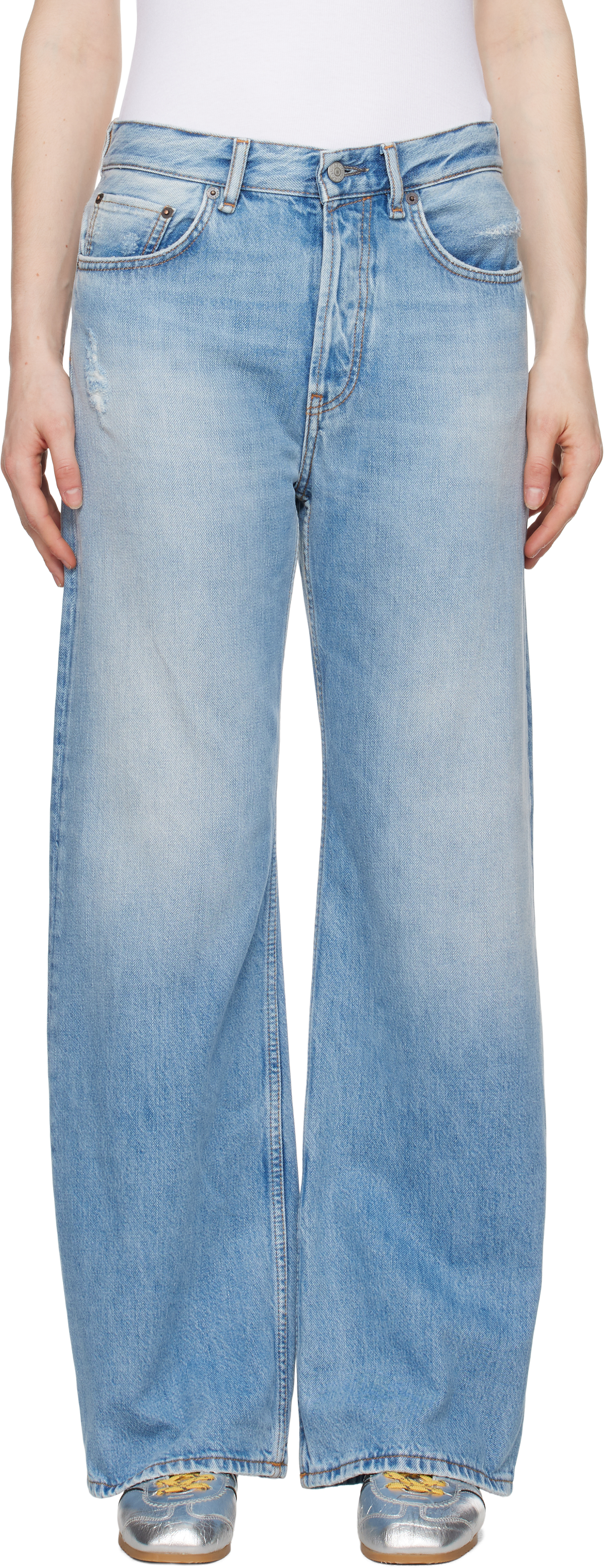 Синие джинсы свободного кроя 2021F Acne Studios, светло-голубой
Синие джинсы свободного кроя 2021F Acne Studios, светло-голубой