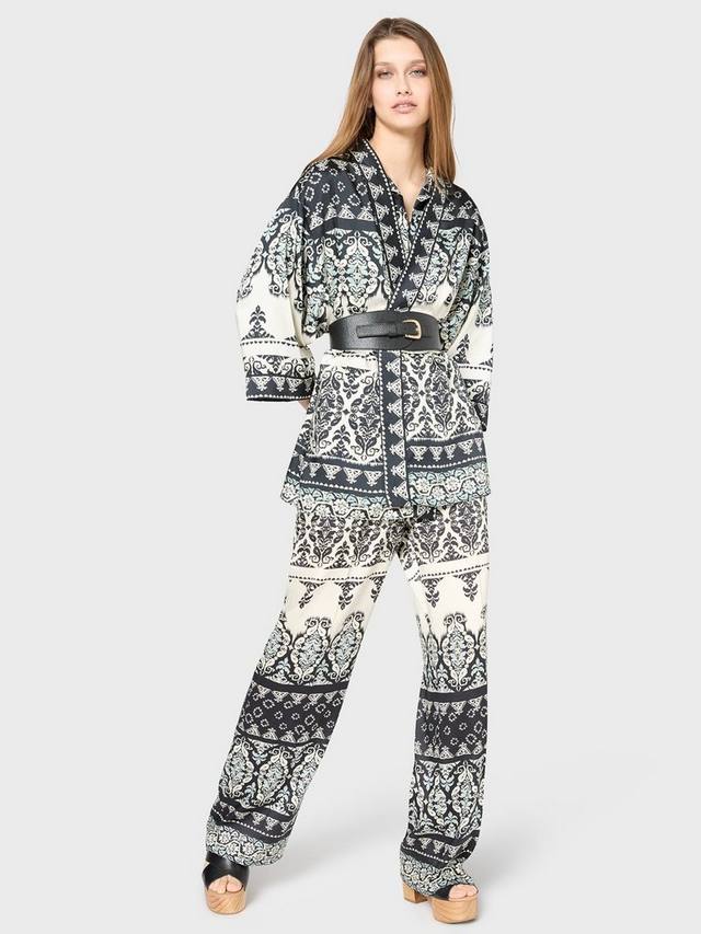 Брюки с принтом от lani Gerard Darel, белый/черный
Брюки с принтом от lani Gerard Darel, белый/черный