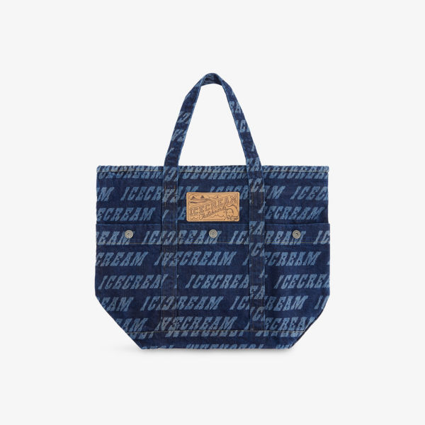 Сумка-шопер джинсовая Icecream с принтом логотипа, синий
Сумка-шопер джинсовая Icecream с принтом логотипа, синий