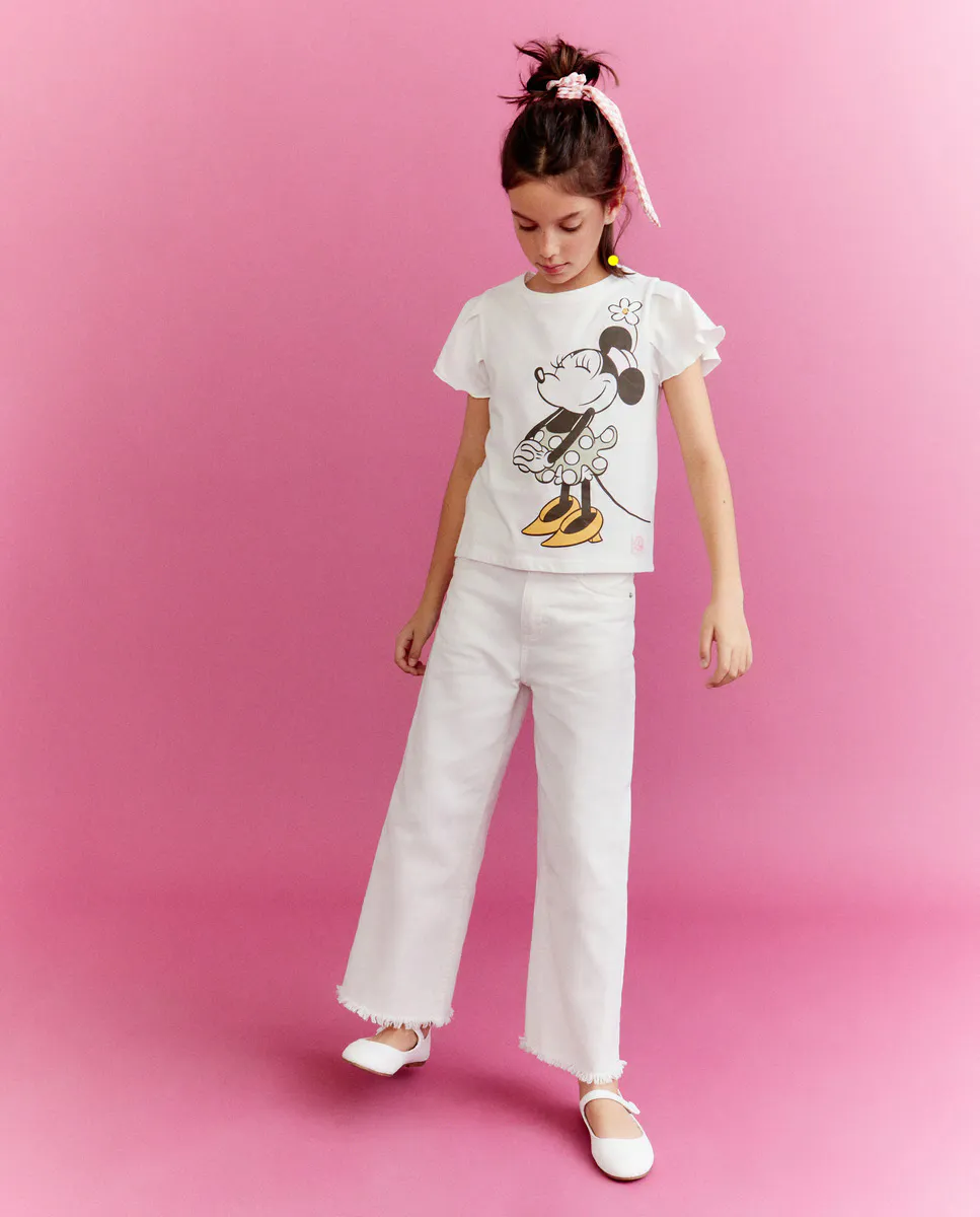 Футболка для девочек с коротким рукавом и принтом Минни Kids El Corte Inglés, белый
Футболка для девочек с коротким рукавом и принтом Минни Kids El Corte Inglés, белый
