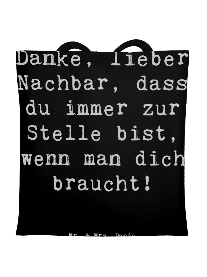 Сумка для переноски Mr & Mrs Panda Danke Nachbar, черный
Сумка для переноски Mr & Mrs Panda Danke Nachbar, черный