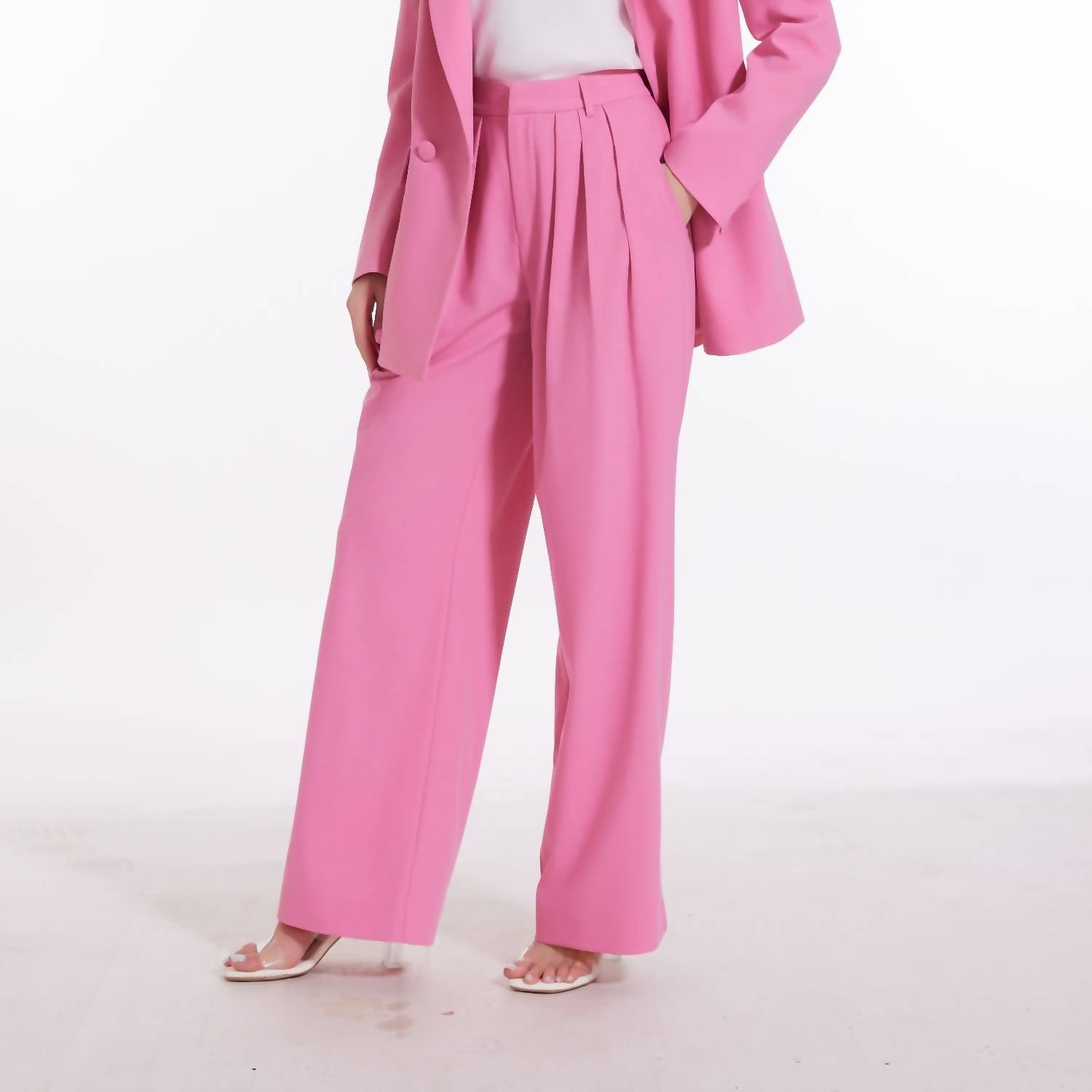 Nadja Свободные плиссированные брюки розового цвета George Patrick
Nadja Свободные плиссированные брюки розового цвета George Patrick