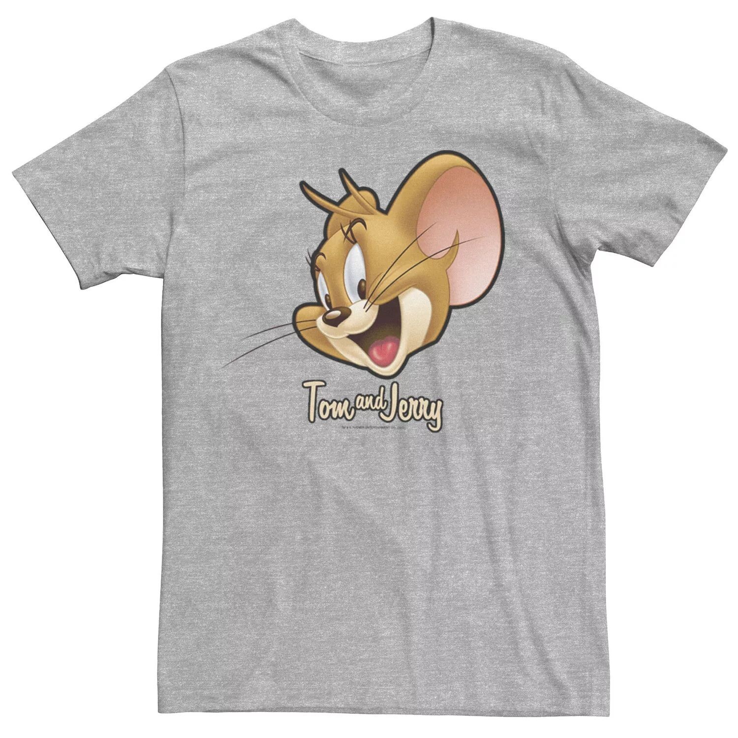 Мужская футболка Tom And Jerry Simple Jerry с большим лицом Licensed Character 
Мужская футболка Tom And Jerry Simple Jerry с большим лицом Licensed Character
