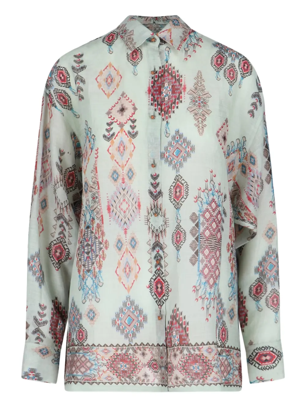 Рубашка с длинными рукавами и геометричным принтом Ermanno Scervino, нейтральный
Рубашка с длинными рукавами и геометричным принтом Ermanno Scervino, нейтральный