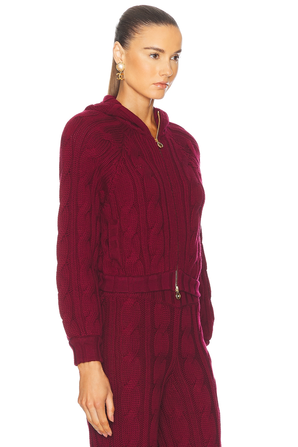 Короткий вязаный кардиган Rowen Rose, бордовый
Короткий вязаный кардиган Rowen Rose, бордовый