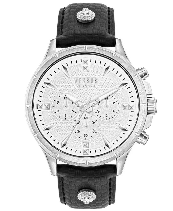 Мужские многофункциональные черные кожаные часы Chrono Lion, 45 мм Versus Versace, черный
Мужские многофункциональные черные кожаные часы Chrono Lion, 45 мм Versus Versace, черный