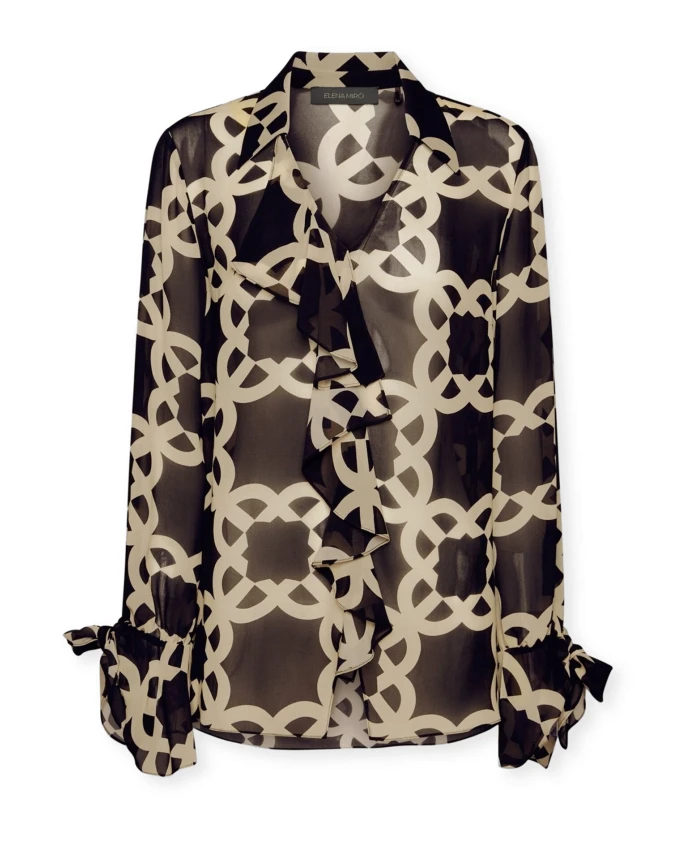 Блузка с монограммой Elena Mirã², черный
Блузка с монограммой Elena Mirã², черный