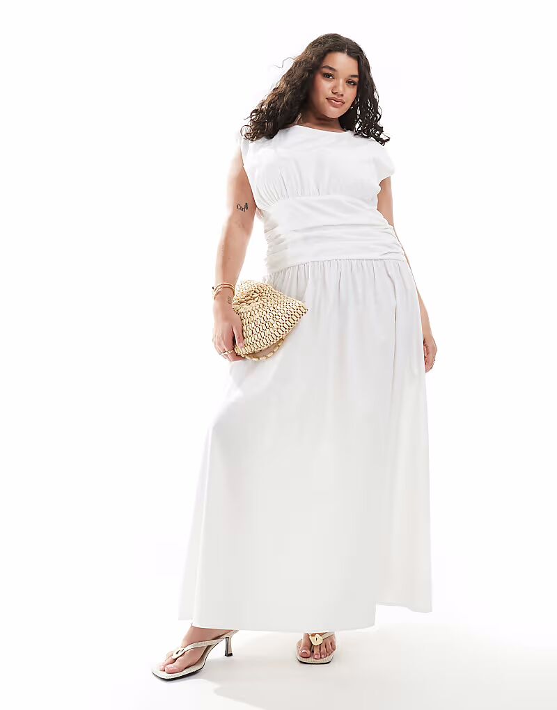 4th & Reckless Plus платье макси с заниженной талией и драпировкой белого цвета
4th & Reckless Plus платье макси с заниженной талией и драпировкой белого цвета