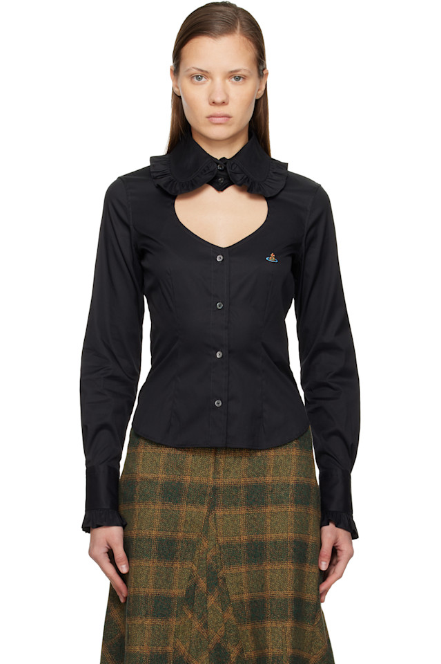 Рубашка с оборками в стиле Тулузы Vivienne Westwood, черный
Рубашка с оборками в стиле Тулузы Vivienne Westwood, черный