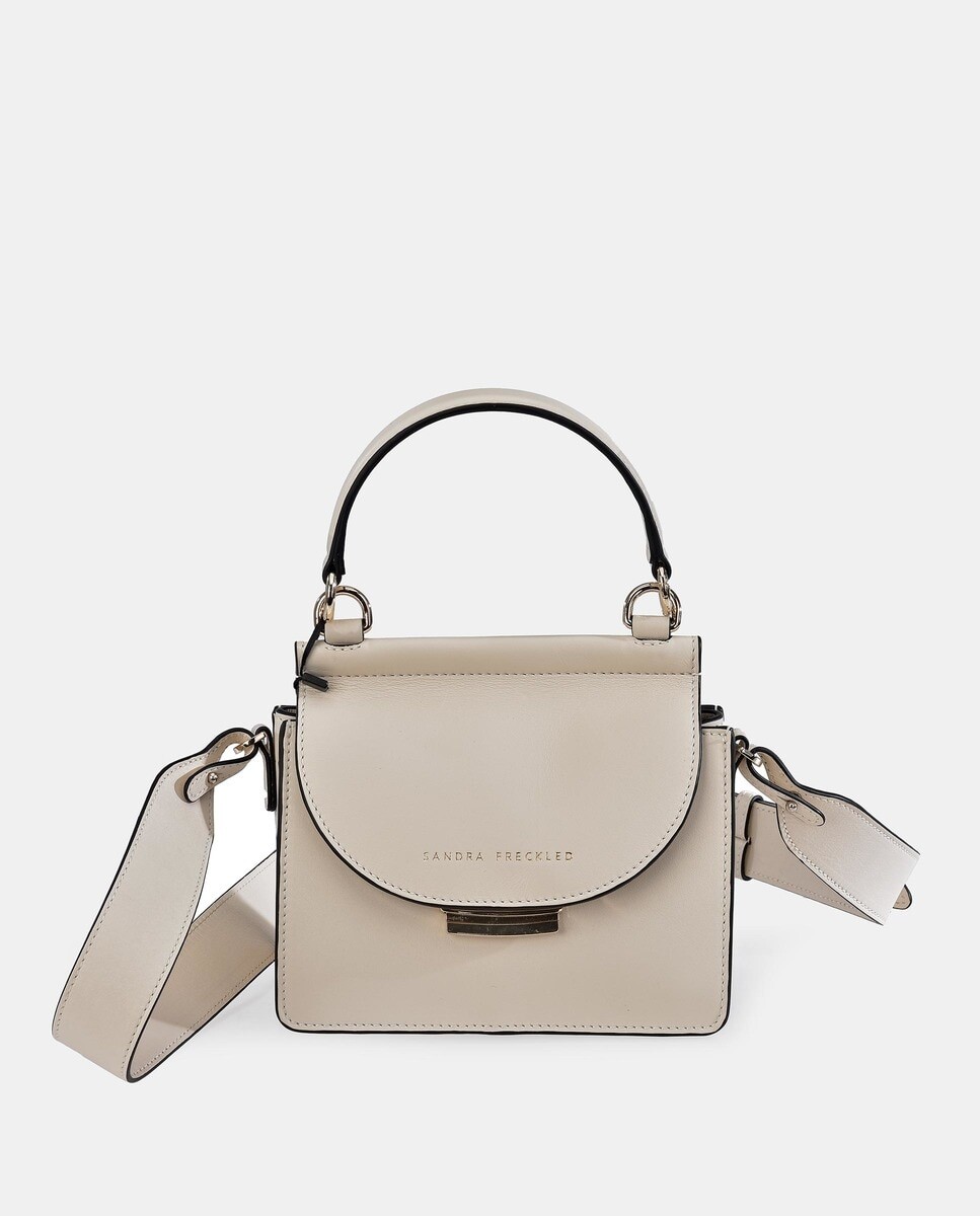 Мини-сумка на плечо из кожи цвета экрю с фирменными деталями Sandra Freckled, Белый, Мини-сумка на плечо из кожи цвета экрю с фирменными деталями Sandra Freckled
Мини-сумка на плечо из кожи цвета экрю с фирменными деталями Sandra Freckled, Белый, Мини-сумка на плечо из кожи цвета экрю с фирменными деталями Sandra Freckled
