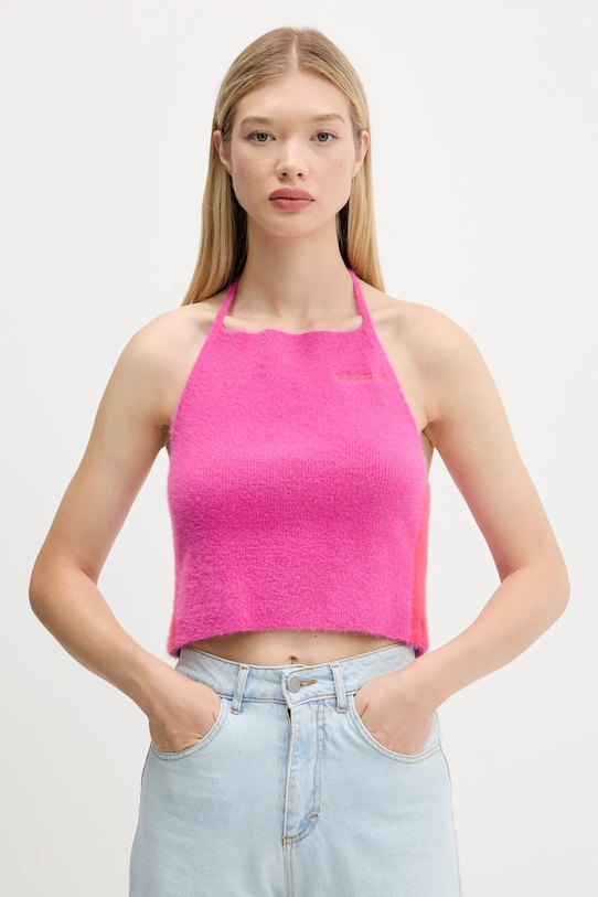 Топ fluffy halter Adidas Originals, розовый
Топ fluffy halter Adidas Originals, розовый