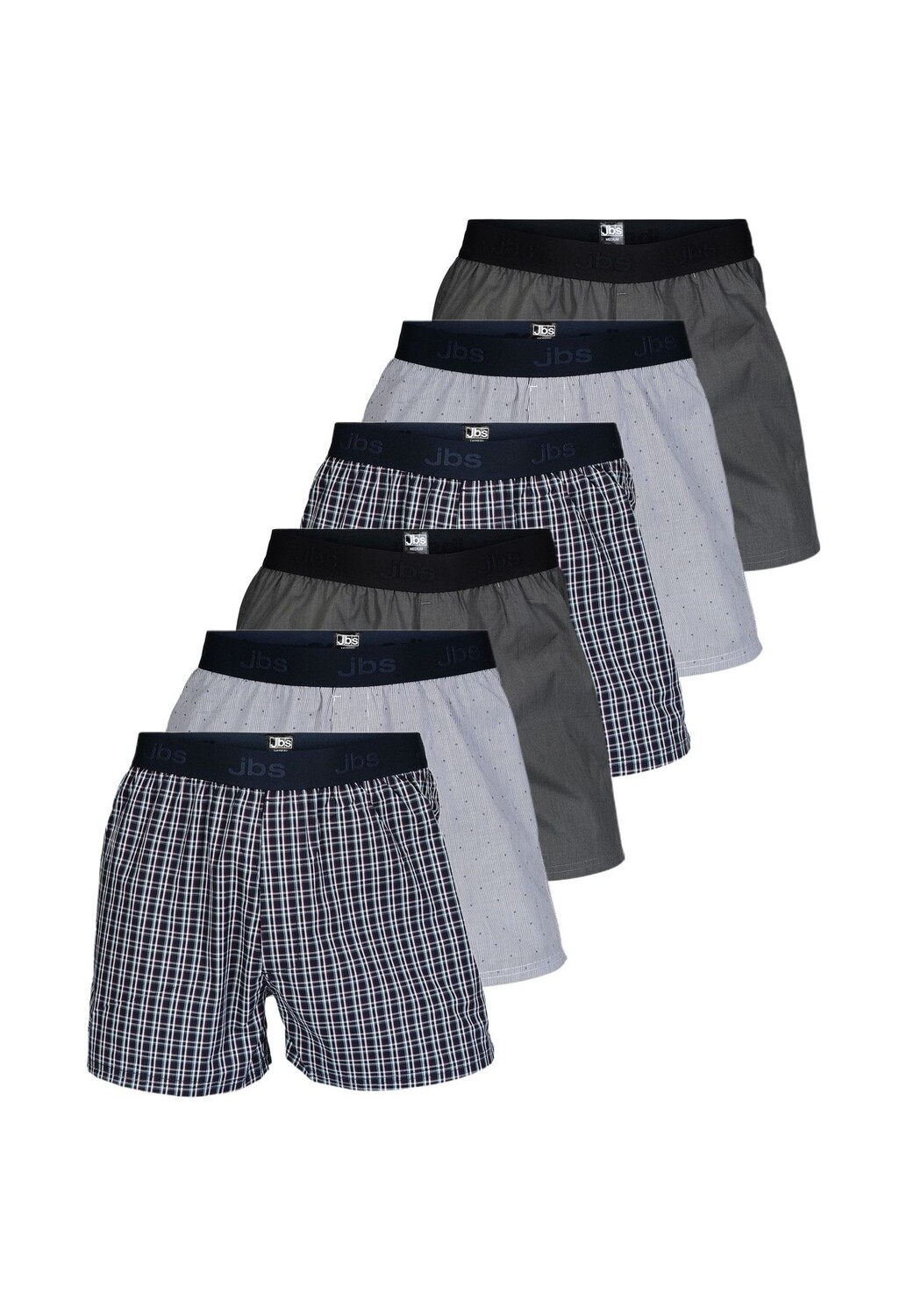 Комплект боксеров из 6 шт. из органического хлопка jbs, цвет Grau Blau
Комплект боксеров из 6 шт. из органического хлопка jbs, цвет Grau Blau