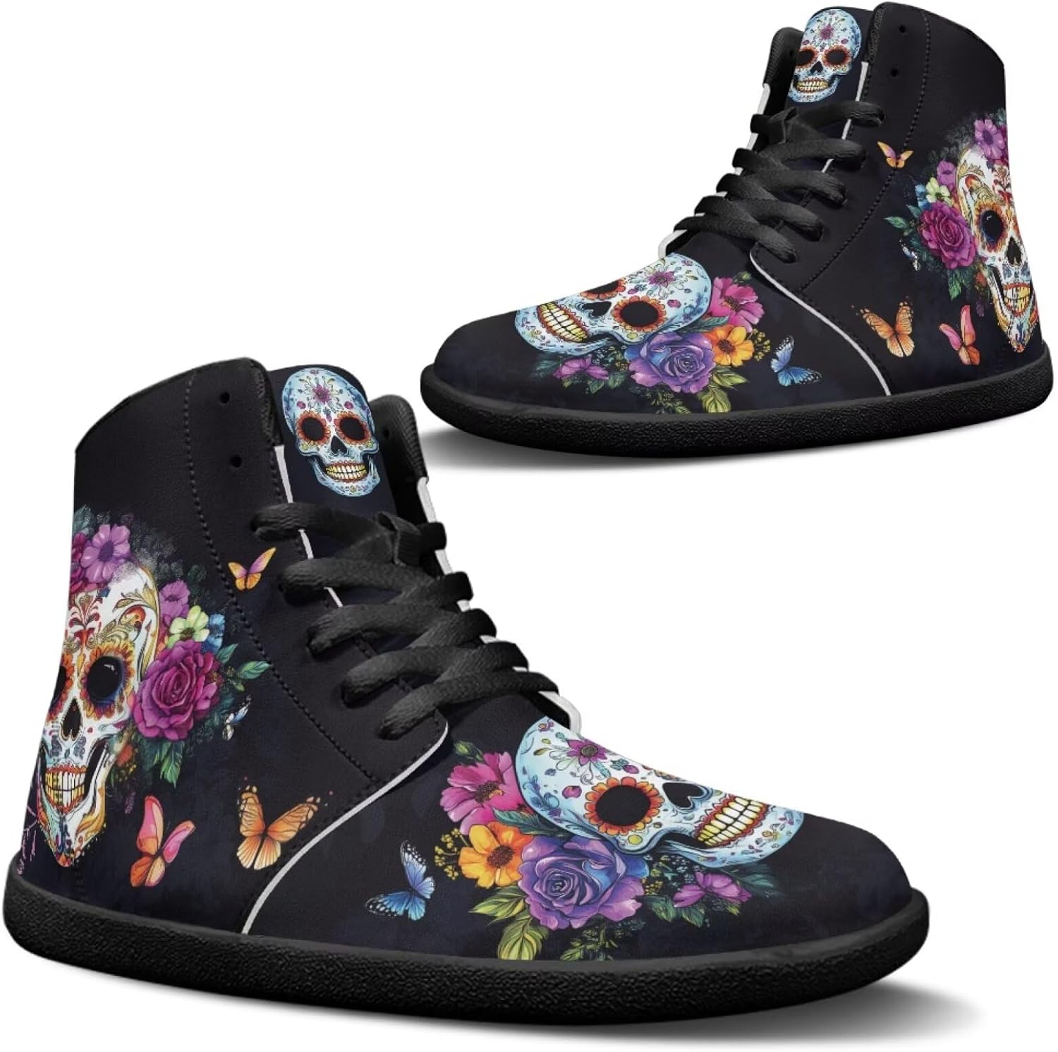 Кроссовки Jeiento Skull High Top для мужчин с эффектом босоного бега, дышащие, Color Sugar Skull Rose
Кроссовки Jeiento Skull High Top для мужчин с эффектом босоного бега, дышащие, Color Sugar Skull Rose