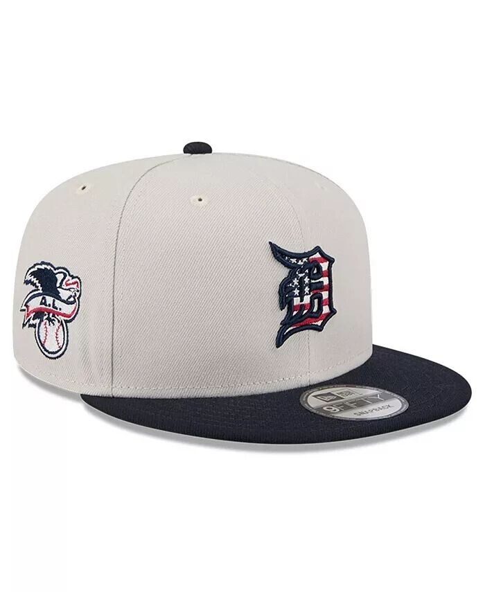 Мужская черная кепка Snapback Detroit Tigers 2024 Четвертое июля 9FIFTY New Era, бежевый 
Мужская черная кепка Snapback Detroit Tigers 2024 Четвертое июля 9FIFTY New Era, бежевый