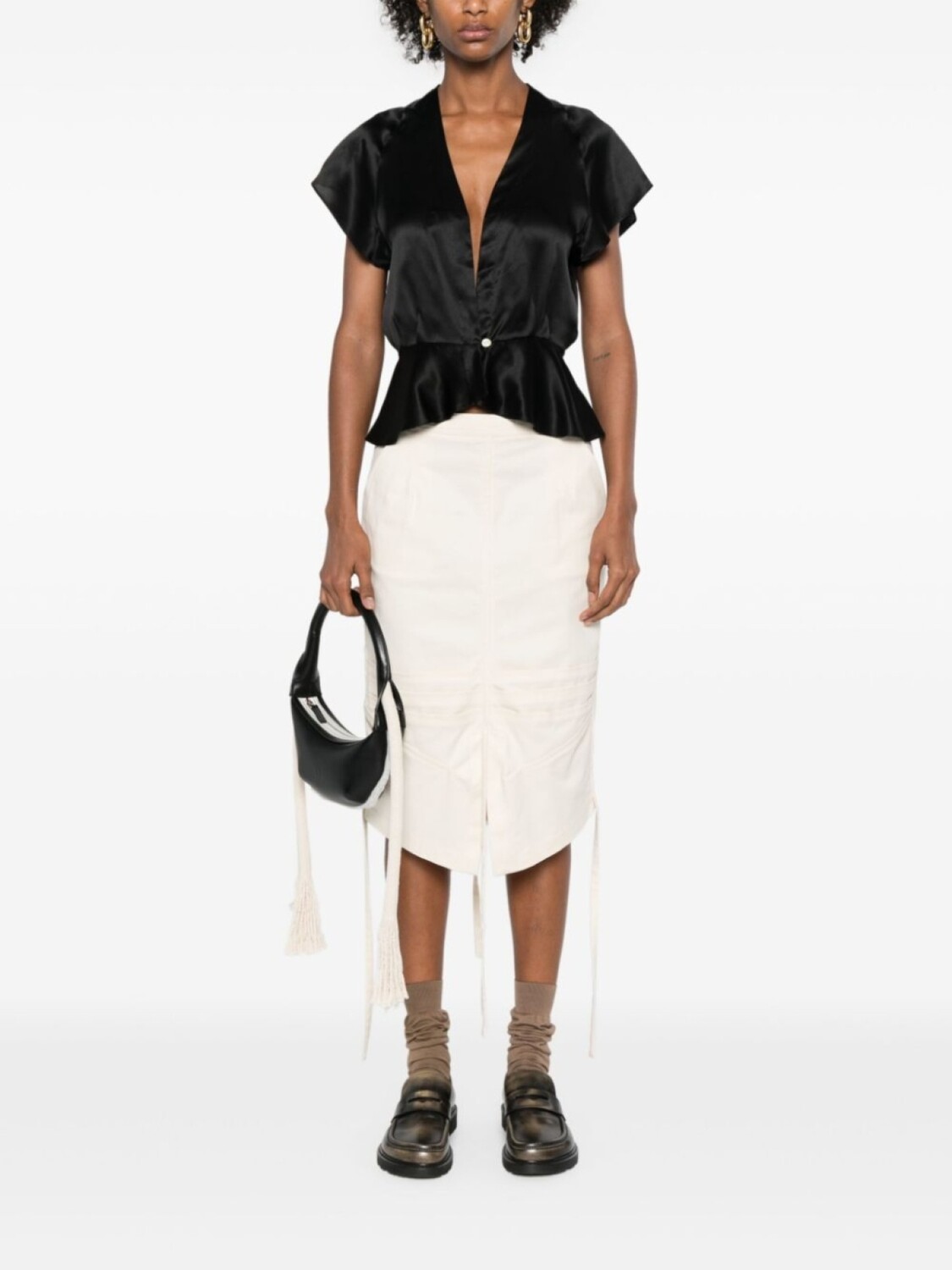 BODE шелковая блузка Фрейя, черный
BODE шелковая блузка Фрейя, черный