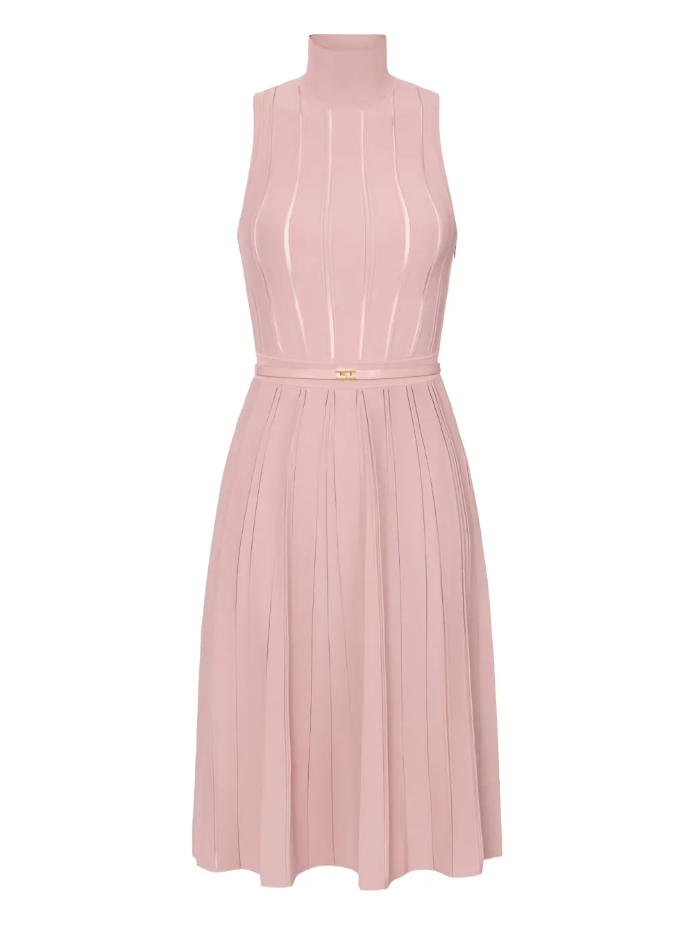 Платье миди с высоким воротником Elisabetta Franchi, розовый
Платье миди с высоким воротником Elisabetta Franchi, розовый