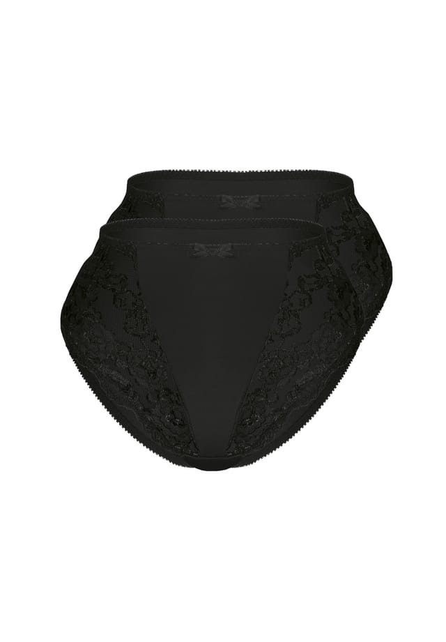 Классические кружевные трусики-брифы упаковка из 2 шт. Sassa, черный
Классические кружевные трусики-брифы упаковка из 2 шт. Sassa, черный