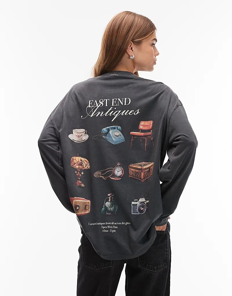 Лонгслив с длинными рукавами ASOS DESIGN с античным принтом в стираном угольном цвете
Лонгслив с длинными рукавами ASOS DESIGN с античным принтом в стираном угольном цвете