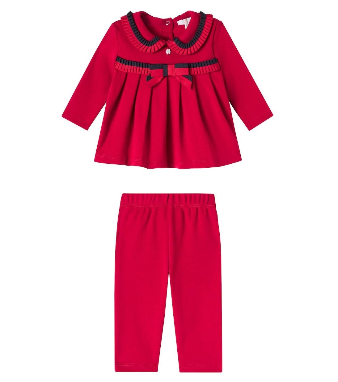 Комплект из хлопкового трикотажного топа и леггинсов для младенцев Patachou, красный
Комплект из хлопкового трикотажного топа и леггинсов для младенцев Patachou, красный