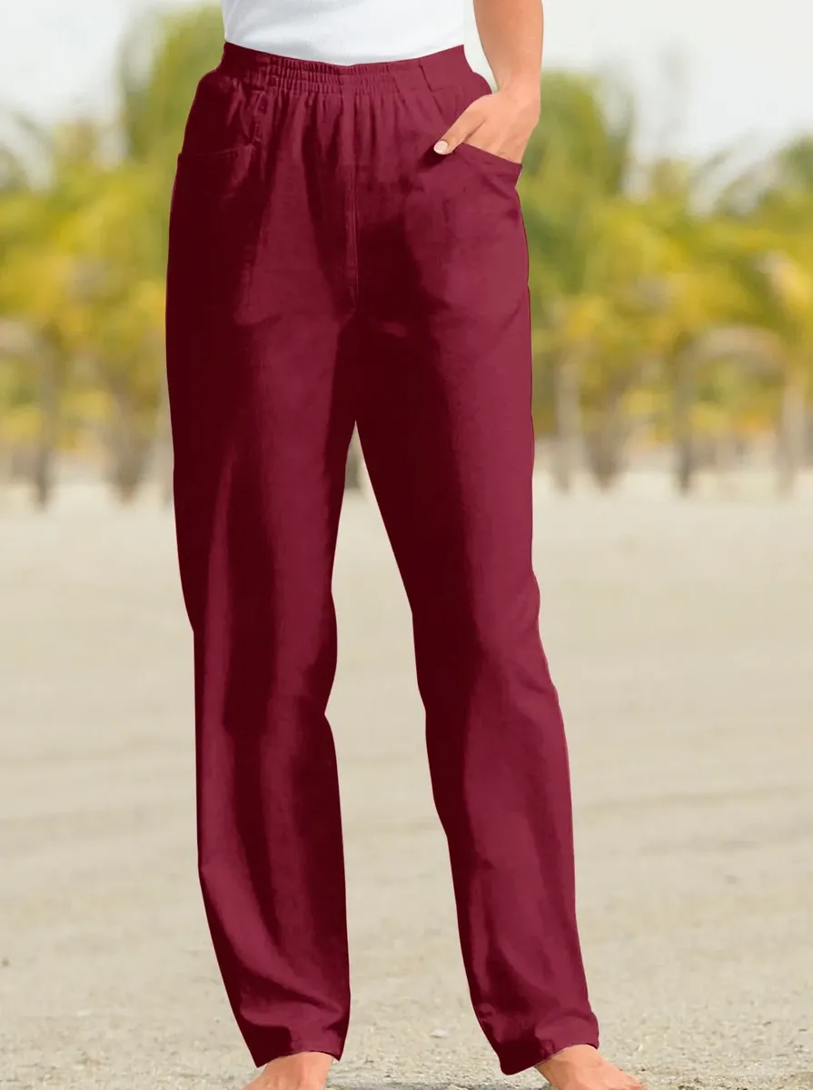 Брюки без застежки Classic Basics, красный
Брюки без застежки Classic Basics, красный