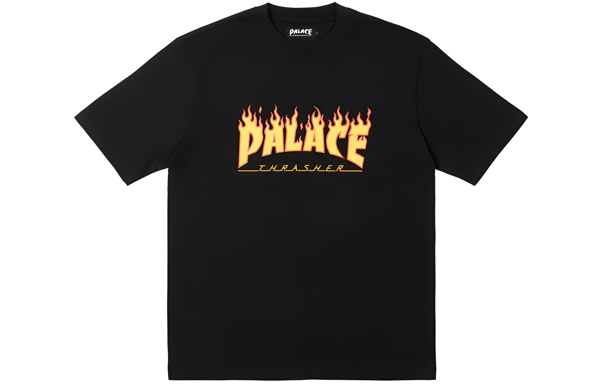 Футболка X Thrasher PALACE, черная 
Футболка X Thrasher PALACE, черная