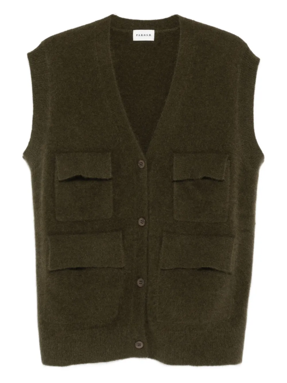 Кардиган Maglia без рукавов P.A.R.O.S.H., зеленый
Кардиган Maglia без рукавов P.A.R.O.S.H., зеленый