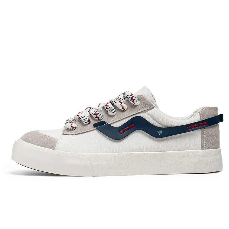 NANJIREN Низкие скейтерские кроссовки мужские бело-синие, цвет White Dark Blue 
NANJIREN Низкие скейтерские кроссовки мужские бело-синие, цвет White Dark Blue