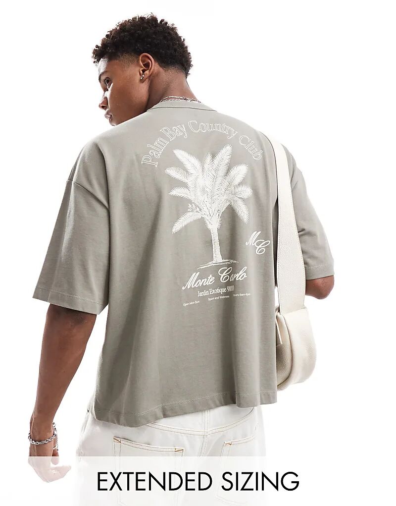 Свободная футболка oversize коричневого цвета с принтом пальмы на спине ASOS DESIGN
Свободная футболка oversize коричневого цвета с принтом пальмы на спине ASOS DESIGN
