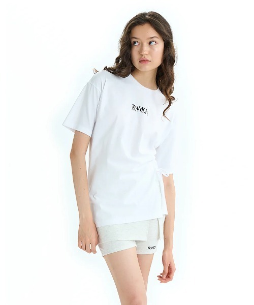 Женская футболка с коротким рукавом, свободный крой, трехсторонний принт RVCA, белый
Женская футболка с коротким рукавом, свободный крой, трехсторонний принт RVCA, белый